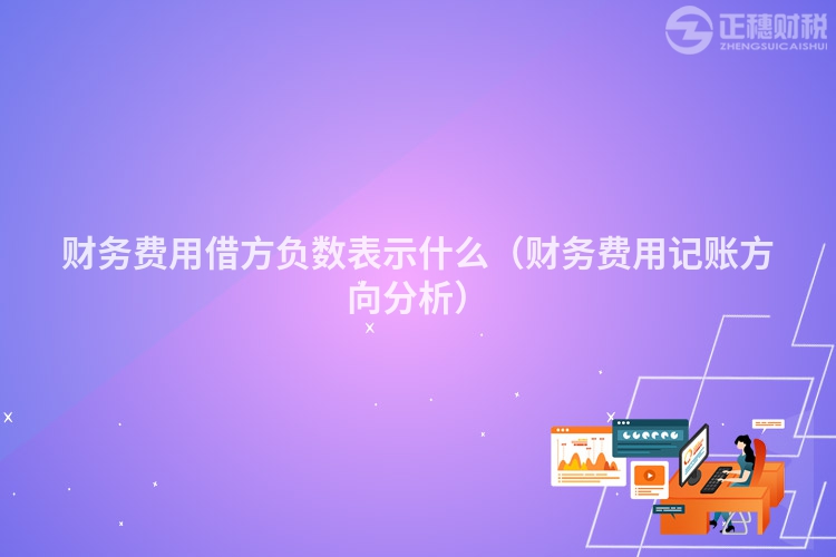 财务费用借方负数表示什么（财务费用记账方向分析）