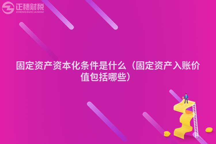 固定资产资本化条件是什么（固定资产入账价值包括哪些）