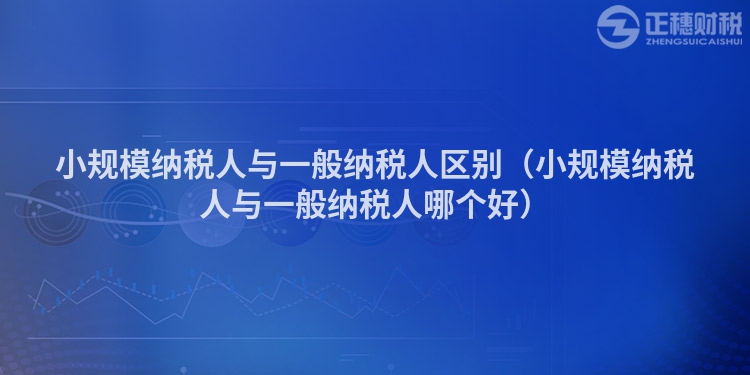 小规模纳税人与一般纳税人区别（小规模纳税人与一般纳税人哪个好）