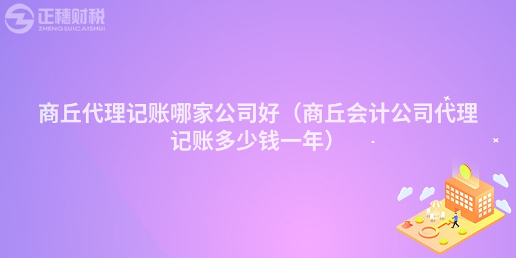 商丘代理记账哪家公司好（商丘会计公司代理记账多少钱一年）