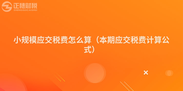 小规模应交税费怎么算（本期应交税费计算公式）