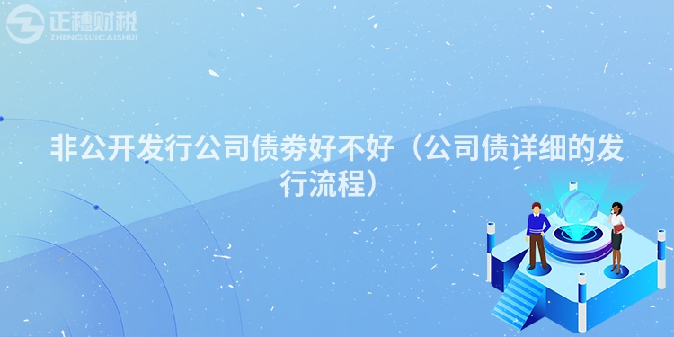 非公开发行公司债劵好不好（公司债详细的发行流程）