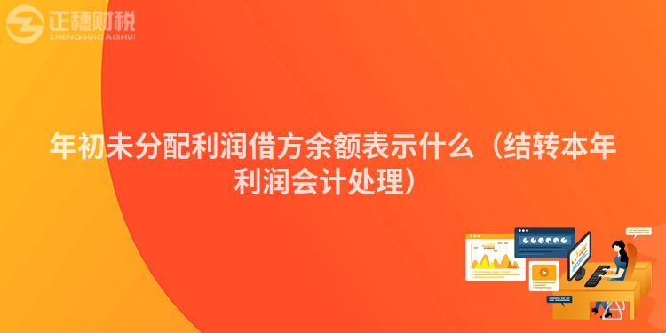 年初未分配利润借方余额表示什么（结转本年利润会计处理）