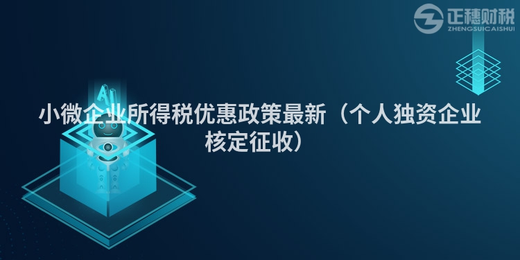 小微企业所得税优惠政策最新（个人独资企业核定征收）